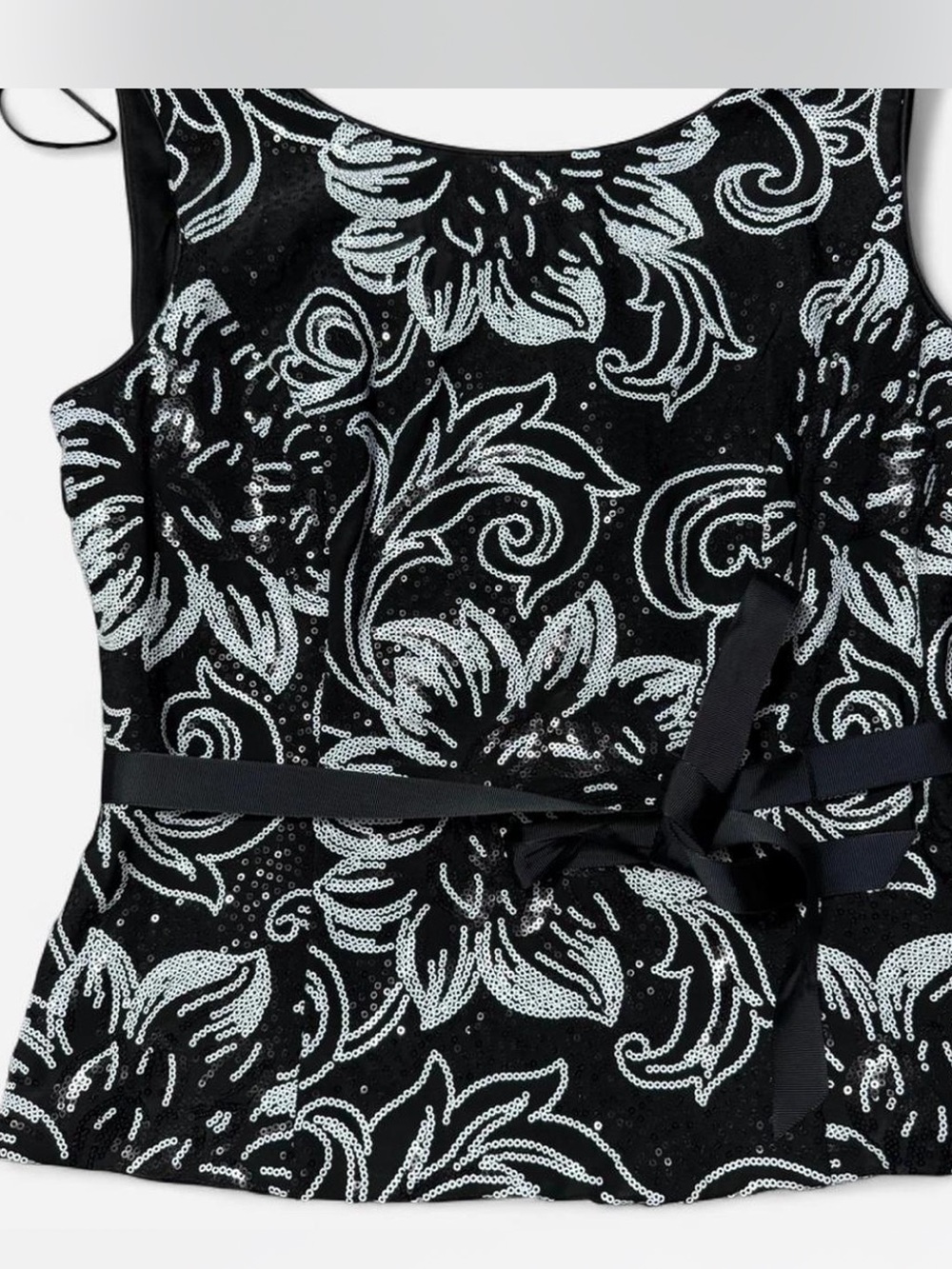 Alex Evenings Black Petite Evening Dress Top